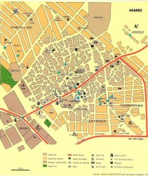 Carte touristique d'Agadez
