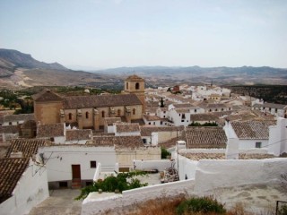 Photo du village et du chteau de Velez Blanco (Andalousie...