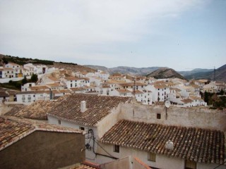 Photo du village et du chteau de Velez Blanco (Andalousie...