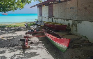 Embarcation  balancier des Kiribati