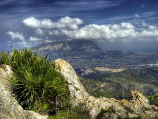 La montagne Montgo dans la Communaut valencienne