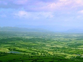 La plaine irlandaise vue depuis Carrowkeel