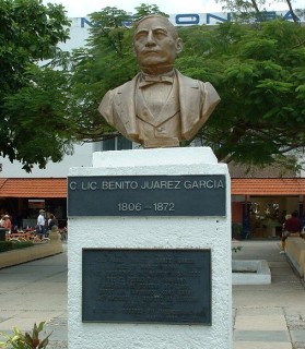 Le buste de Benito Juarez