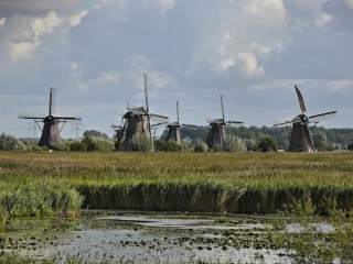 Les moulins  vent de Kinderdijk