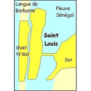Les quartiers de Saint Louis du Sngal