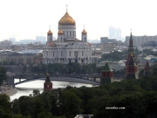 Moscou, la cathdrale du Christ Sauveur