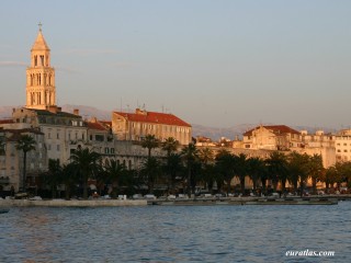 Split, le palais de Diocltien vu de la mer