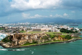 Vue arienne sur le vieux San Juan