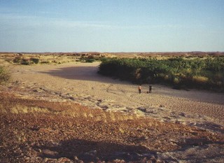 L'oued d'Agadez  sec
