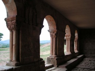 Vue des ruines antiques de Tiermes (Castille-Lon)