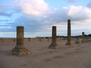 Colonnes du forum de la ville romaine