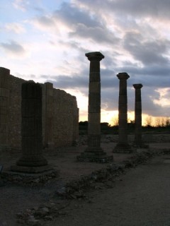 Coucher de soleil sur le forum romain