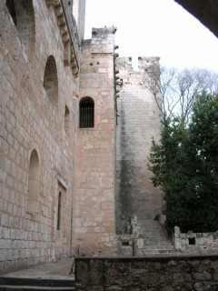 Vue du monastre de Santes Creus (Catalogne)