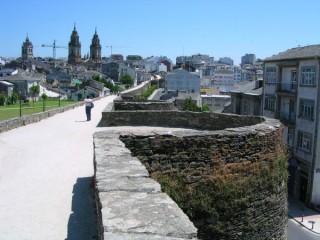 LUGO : photo depuis le rempart romain de Lugo