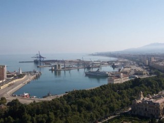 Photo du port de Malaga (Andalousie)