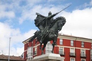 BURGOS : Photo de Burgos (Castille-Lon) - La statue...
