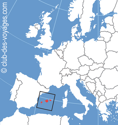 iles baléares carte géographique
