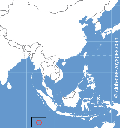 Situation des iles Cocos