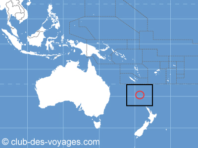 Situation de l'ile de Norfolk