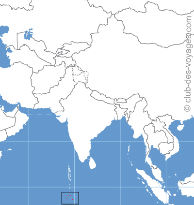 Situation des Territoires britanniques de l'Océan Indien