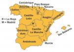 Carte des communautés espagnoles