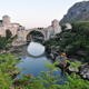 Quartier du Vieux pont de la vieille ville de Mostar