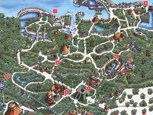 Plan du parc Xcaret