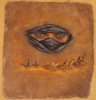 Visage voil du dsert