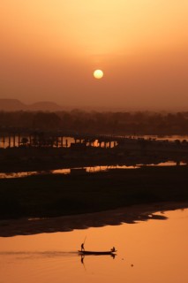 Coucher de soleil à Niamey