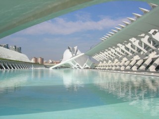 Photo de la cité des Arts et des Sciences de... Photo de la cité des Arts et des Sciences de...