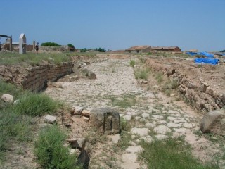 Photo des ruines de la cit romaine de Lepida Celsa...