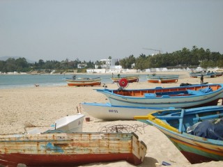 Bateaux sur la plage