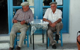 Chora - Les vieux au cafénion Chora - Les vieux au cafénion