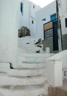 Chora - Une ruelle en escalier