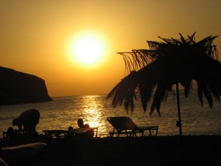 Coucher de soleil  Kommos