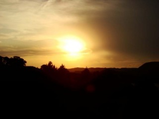 Photo du barrage (Embalse) de Caspe et Mequinenza...