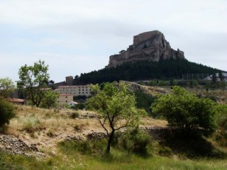 Photo de la ville et du chteau de Morella...