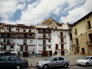 Photo de la ville et du chteau de Morella...