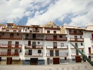 Photo de la ville et du chteau de Morella...