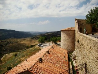 Photo de la ville et du chteau de Morella...