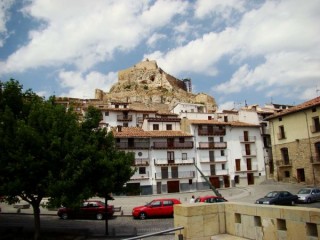 Photo de la ville et du chteau de Morella...