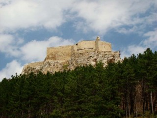 Photo de la ville et du chteau de Morella...