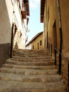 Photo de la ville et du chteau de Morella...