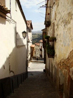 Photo de la ville et du chteau de Morella...