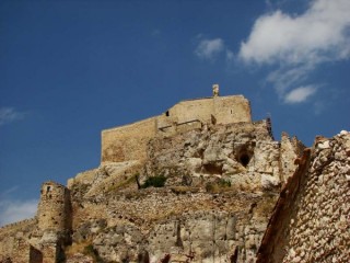 Photo de la ville et du chteau de Morella...