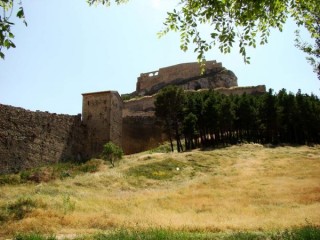 Photo de la ville et du chteau de Morella...