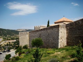 Photo de la ville et du chteau de Morella...