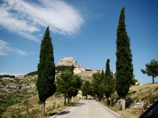 Photo de la ville et du chteau de Morella...
