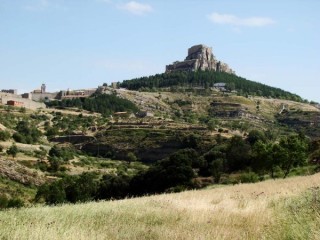 Photo de la ville et du chteau de Morella...