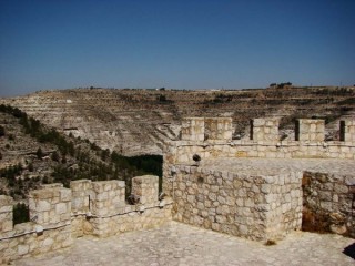 Photo du village et du chteau d'Alcala del...